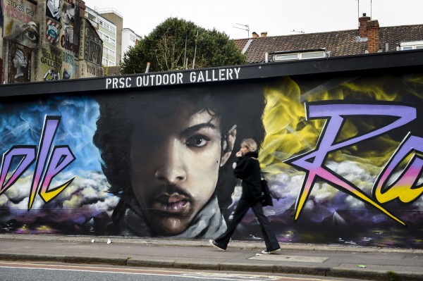 A Prince mural painted last year in Bristol.