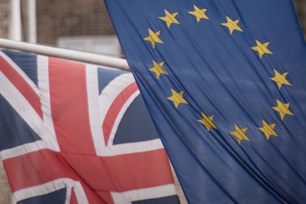 EU and UK flags