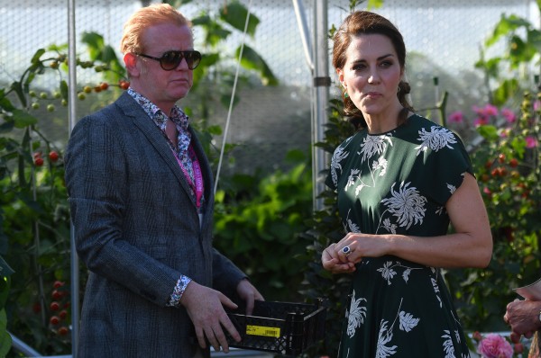 Chris Evans and the Duchess of Cambridge (Ben Stansall/PA)