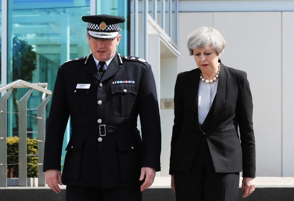 Theresa May and Ian Hopkins