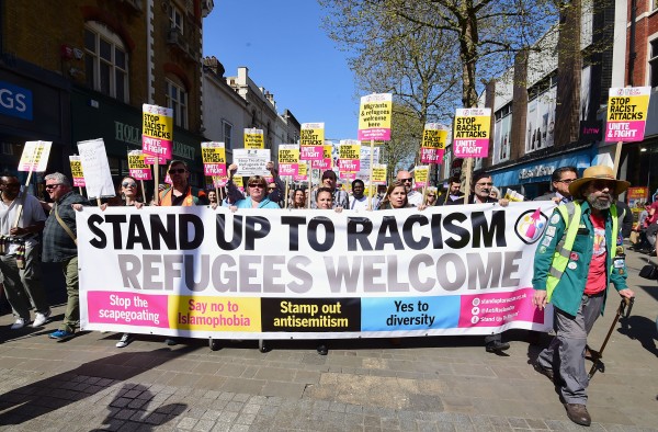 Stand Up To Racism hold a unity protest in Croydon