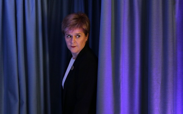 First Minister Nicola Sturgeon speaks to the media in Edinburgh