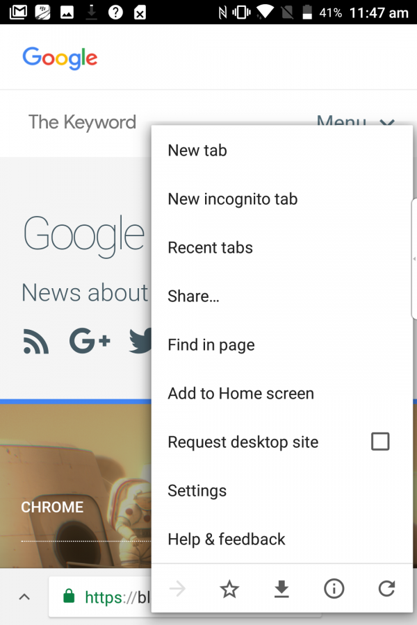 Chrome Home