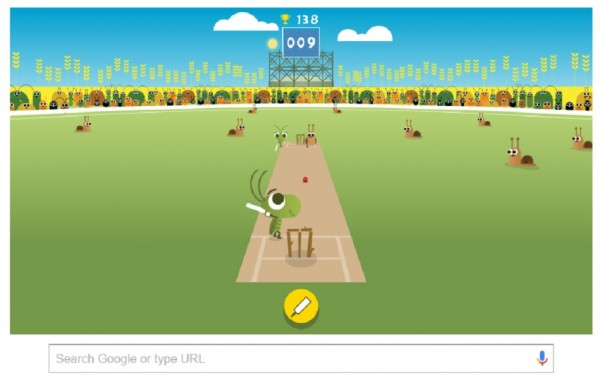 google cricket doodle play