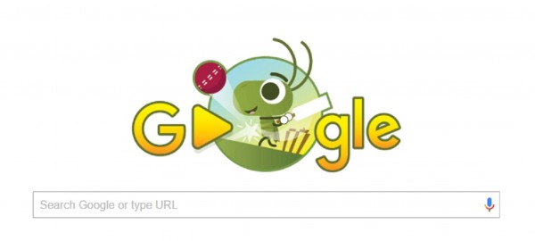 google cricket game doodle