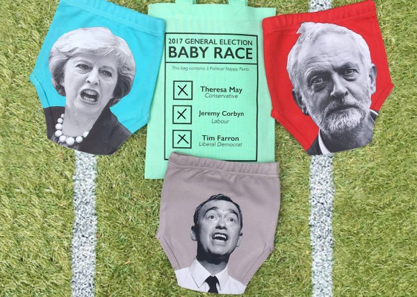 Political race baby pants.