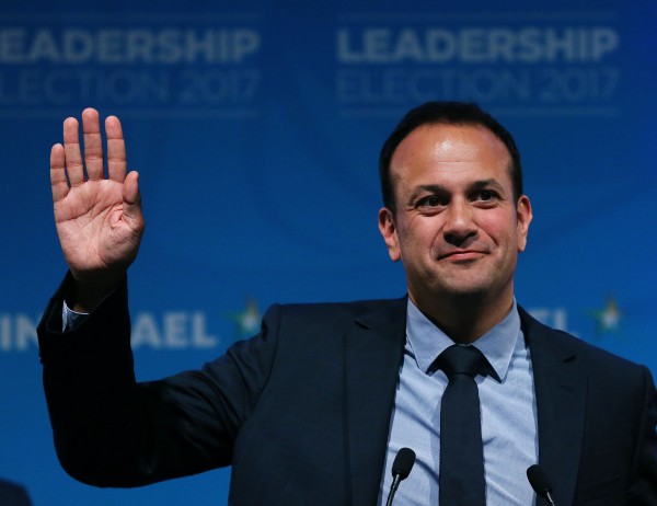 Leo Varadkar makes a speech at the Mansion House in Dublin