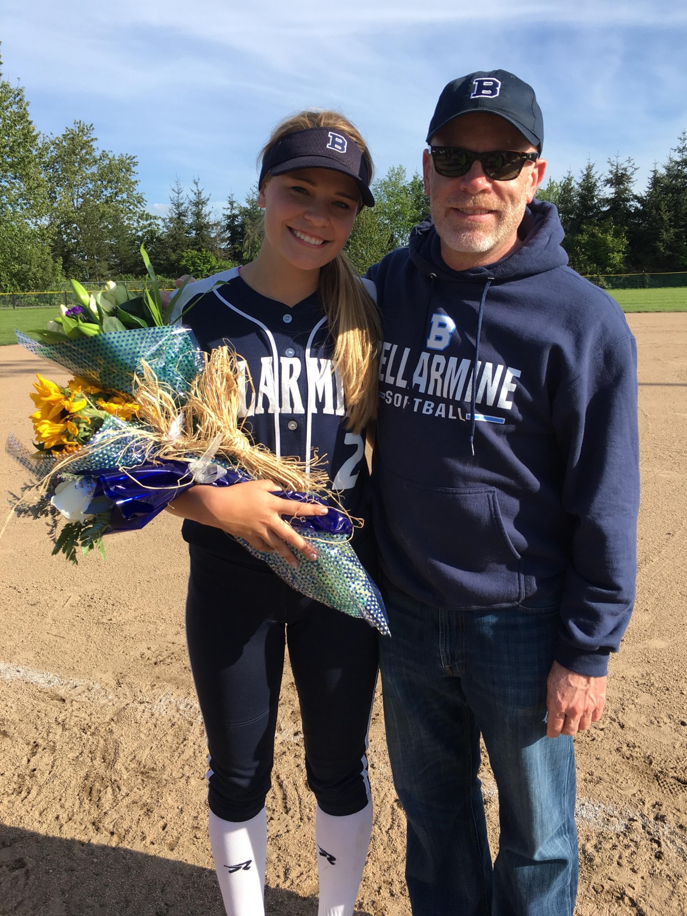 Meg and her dad Tom