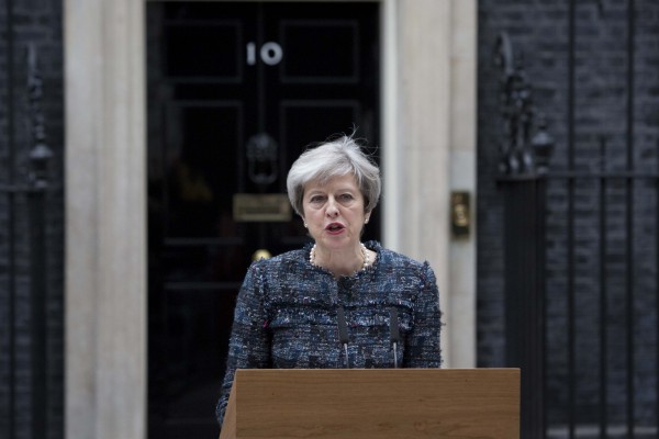 May calls an election on Downing Street