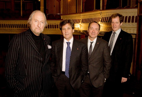 Ed Victor, Melvyn Bragg, Kevin Spacey and Alastair Campbell 