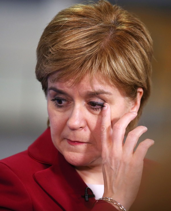 First Minister Nicola Sturgeon at the Emirates Arena in Glasgow as counting is under way for the General Election 2017