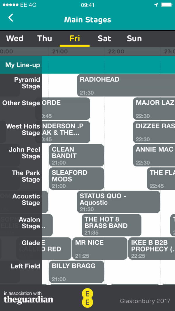 EE's official Glastonbury app is back to help you plan your festival |  Shropshire Star