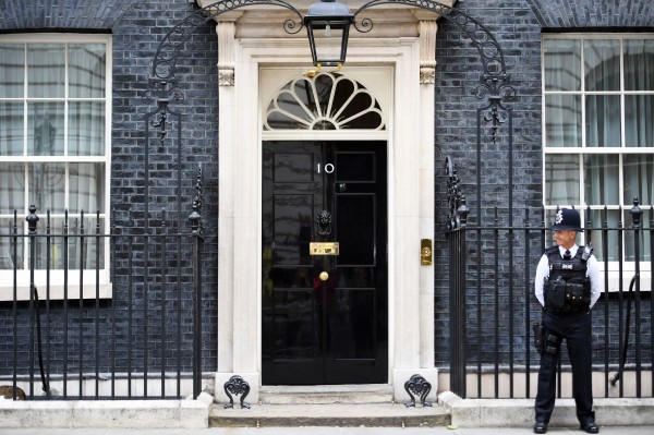 A police officer stands outside 10 Downing Street (Victoria Jones/PA)