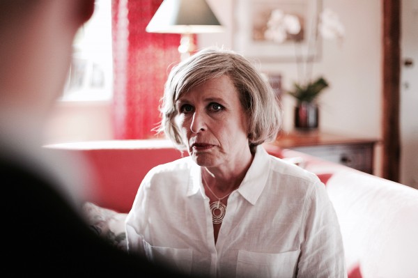 Jacqueline King portraying Theresa May (Katherine Edwards/Juniper Commun/Press Association Images).