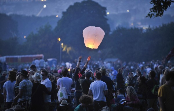 A crowd at Glastonbury