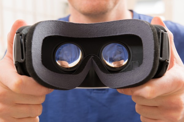 A virtual reality headset