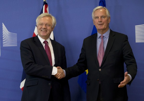 David Davis and Michel Bernier (Virginia Mayo/AP)