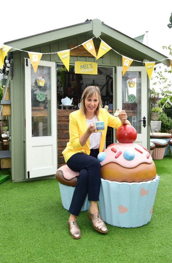 Mel Giedroyc launches the Marie Curie Blooming Great Tea Party fundraiser (Ian West/PA)