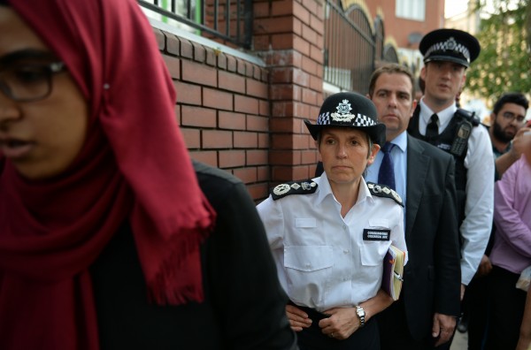 Metropolitan Police Commissioner Cressida Dick arrives at Finsbury Park Mosque (John Stillwell/PA)