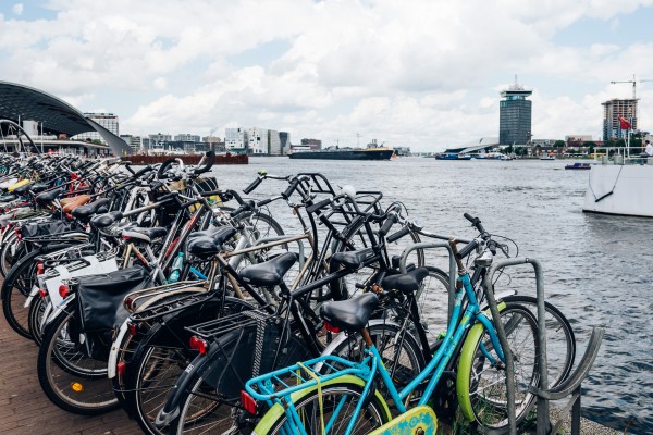 Parking for bicycles.