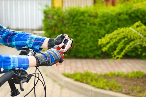 Bicycle smartphone.