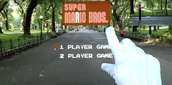 Super Mario Bros in Augmented Reality 