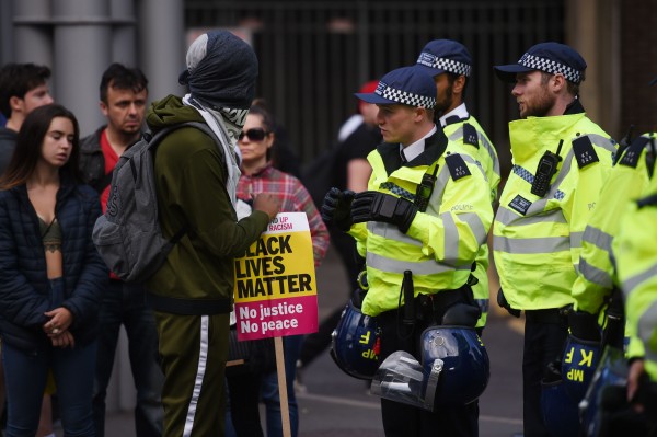 Police talking to campaigners