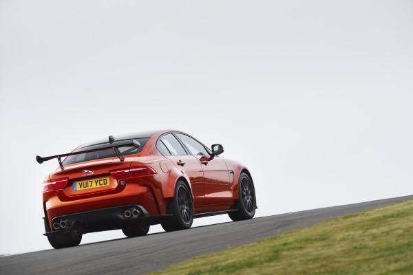 A titanium exhaust helps keep the Project 8's weight down