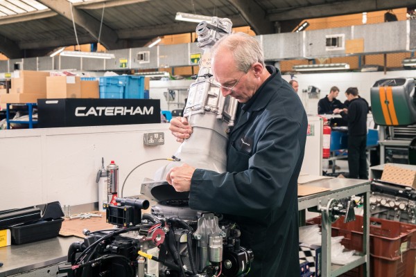 Even gearboxes are fitted by hand