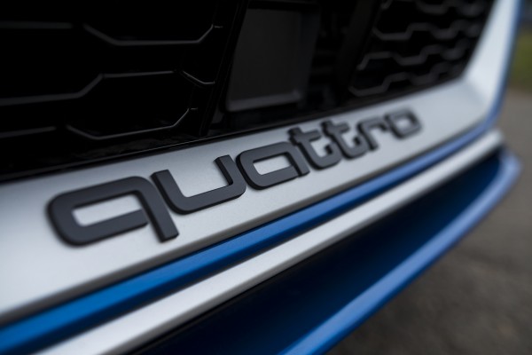  Quattro badges give an indication of the RS3's four-wheel-drive nature