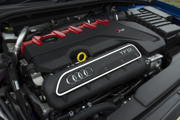 The RS3's 2.5-litre engine produces close to 400bhp