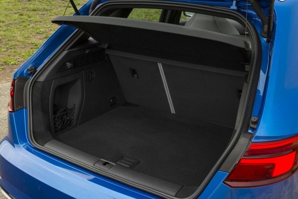 The RS3 has 280 litres of seats-up boot space