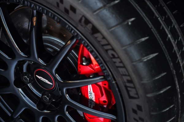 Smaller wheels with stickier tyres give better traction