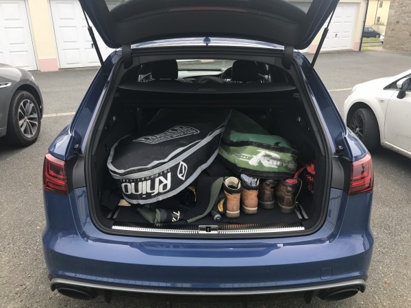 There was more than enough room in the back of the RS6