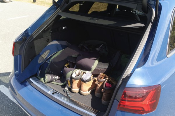 All manner of kit was swallowed up by the RS6's boot
