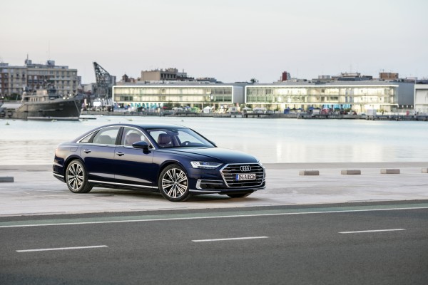 The A8 features Audi's latest styling touches 