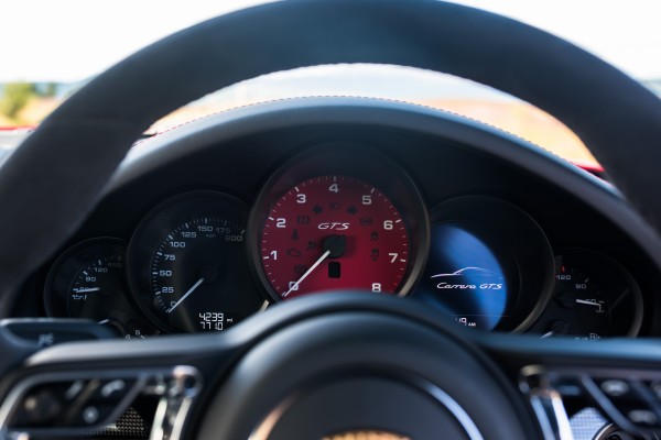 The GTS's dials blend old and new tech