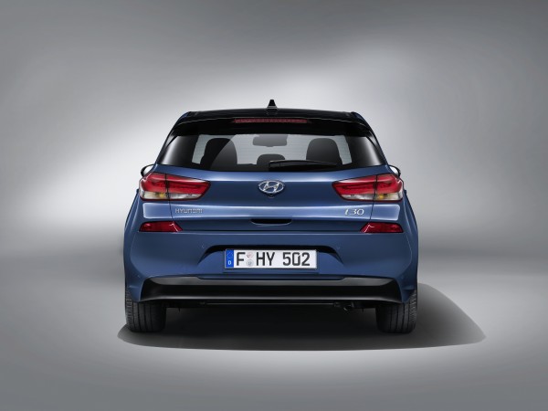 The rear of the i30 is tastefully designed