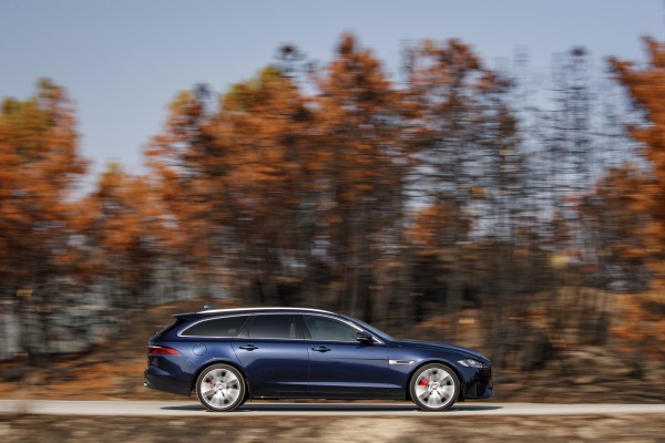 Well-weighted steering gives the XF a sporting edge