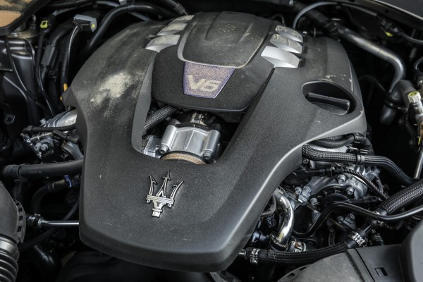 The 3.0-litre twin-turbo V6 produces 424bhp