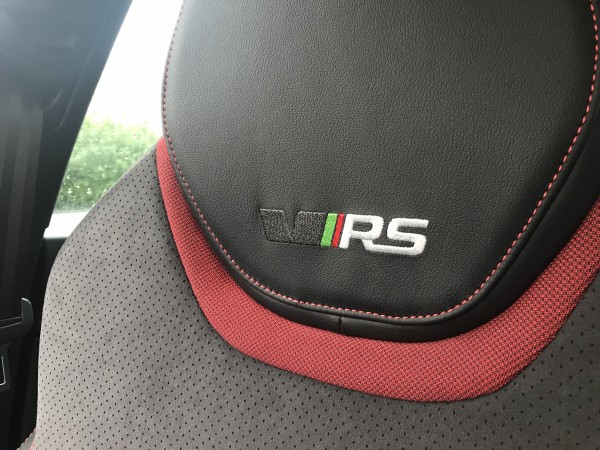 vRS logos help lift the look of the cabin