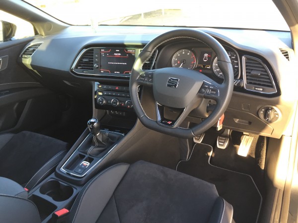 The Leon Cupra's interior is very well put together