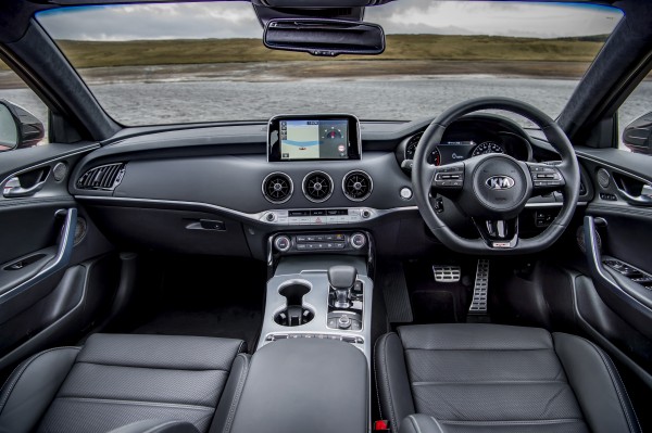 The Stinger's interior features high-quality materials