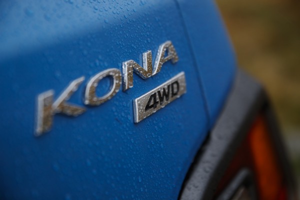 The Kona's four-wheel-drive gives it better all-weather capability