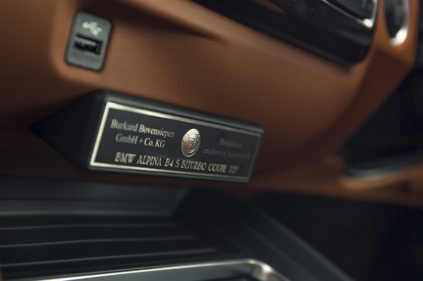 Each Alpina gets its own numbered plaque