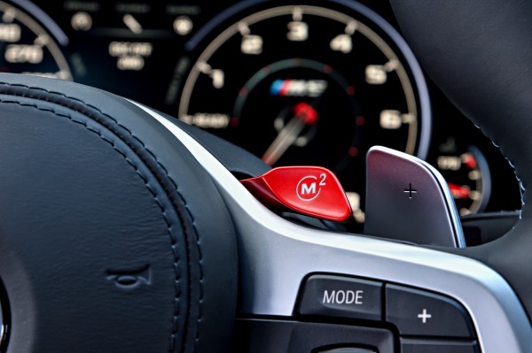 Small 'M' buttons allow you to tailor the car's modes