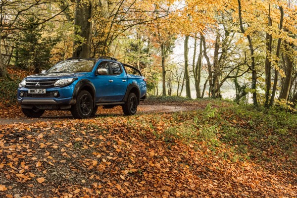 The Mitsubishi's excellent ground clearance helps it tackle all manner of obstacles 