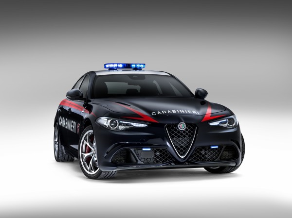 The Alfa Romeo Giulia QV was an elegant addition to the Carabinieri's fleet