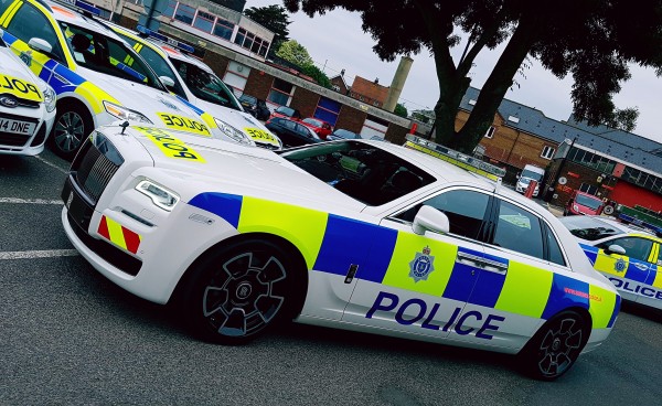 The Rolls-Royce Ghost wasn't the lightest of police vehicles 