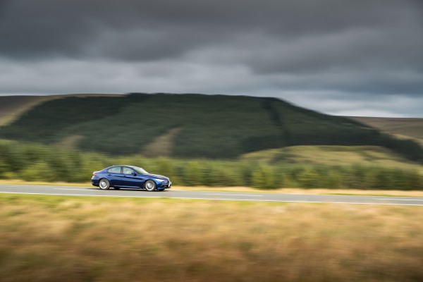 The Giulia's well-sorted suspension gives it plenty of cornering ability 